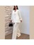Serena Çizgili Şık Blazer Takım 1
