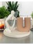 Soul & Scent: Minimalist Heykel ve Kahve Kokulu U Mum Seti 3’lü 1