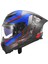 Dragon Trax Karbon Kapalı Kask Mavi 1