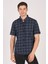 Kısa Kol Slim Fit Ekoseli Gömlek 2