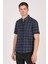Kısa Kol Slim Fit Ekoseli Gömlek 4