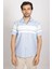 Oxford Slim Fit Panolu Çizgili Kısa Kol Gömlek 2
