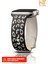 Apple Watch 2/3/4/5/6/7/8/9/10/se/se2/ultra/ultra2 44/45/46/49MM Uyumlu Leopar Silikon Kordon 1