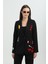 Nakışlı Siyah Blazer Ceket 1