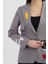 Nakışlı Gri Blazer Ceket 4