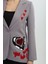 Nakışlı Gri Blazer Ceket 5