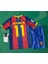Barcelona Neymar Jr 2011 Sezon Retro Bordo Çocuk Alt Üst Takımı T-Shrt 4 Parça 4