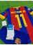 Barcelona Neymar Jr 2011 Sezon Retro Bordo Çocuk Alt Üst Takımı T-Shrt 4 Parça 5