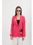 Nakışlı Fuşya Blazer Ceket 1