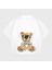 Oversize ' Teddy Bear' Baskılı Bisiklet Yaka T-Shırt 1