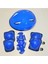 Kask Dizlik Dirseklik Eldiven Koruyucu Çocuk Set Mavi 1