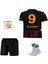 Galatasaray Forma 2024/2025 Yeni Sezon Icardi 9 Numara Siyah Deplasman Çocuk Futbol Forması 4'lü Set 1