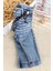 Askılı Denim Şık Kot Erkek Bebek Pantolon 2