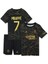 Psg Mbappe 21/22 Sezon Gold-Siyah Özel Tasarım Çocuk Alt Üst Takımı T-Shrt 4 Parça 3