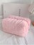 Pembe Peluş Makyaj Çantası 2