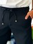 Erkek Pantolon Siyah Jogger Pantolon 2