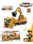 Berattoys 27 cm Kırılmaz Iş Makinaları Kamyon Vinç Kepçe Iş Araçları Inşaat Set Ekskavatör 1