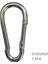 Galvanizli Karabina, 5 Mm, Askı, Çengel, Kanca, Anahtarlık (4 Adet) 2