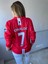 Cristiona Ronaldo Kırmızı Moscow 2008 Şampiyonlar Ligi Uzun Kol Yetişkin T-Shrt Forma 1