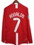 Cristiona Ronaldo Kırmızı Moscow 2008 Şampiyonlar Ligi Uzun Kol Yetişkin T-Shrt Forma 2