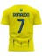Al-Nassr Cristiona Ronaldo Iç Saha Sarı Yeni Sezon Kısa Kol Yetişkin T-Shrt Forma 2