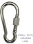 Galvanizli Vidalı (Kilitli) Karabina, 4 Mm, Askı, Çengel, Kanca, Anahtarlık (4 Adet) 2