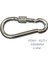 Galvanizli Vidalı (Kilitli) Karabina, 4 Mm, Askı, Çengel, Kanca, Anahtarlık (4 Adet) 3
