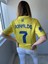 Al-Nassr Cristiona Ronaldo Iç Saha Sarı Yeni Sezon Kısa Kol Yetişkin T-Shrt Forma 4