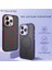iPhone 15 Pro Max Super Msafe Manyetik Uyumlu Kılıf, Askeri Sınıf Koruma, Yarı Saydam Mat Parmak Izi Tutmaz, Alüminyum Tuş ve Kamera Çerçeveli, Özel Tasarım Premium Case (Gri) 2