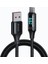 [c Tipi USB LED Ekran Naylon Örgülü Senkronizasyon Şarj USB Veri 4ft/1.2m Kablo Uyumlu Samsung Galaxy S20 S10 S9 S8 Plus Not 10 Google Pixel ve Daha Fazlası (Tip C (Yeni Android), 4ft/1.2m) 1