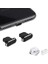 Metal Toz Önleyici Fiş iPhone 14 13 12 11 x Xs Xr 8 7 Se Mini Plus Pro Max iPad Airpods ile Uyumlu, 2'li Paket Yıldırım Şarj Portu Kapak Koruyucuları Fiş Tutucu ve Saklama Kutusu (Siyah) 3