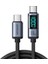 S-CC100A16 Prism Serisi 100W Tip-C'den Tip-C'ye Şarj Veri Kablosu Dijital Ekranlı, 1.2 1