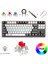Len K550 Kablolu Rgb Mekanik Oyuncu Klavye - 87 Tuşlu, Ergonomik Tasarım, LED Işıklı, 150CM Kablo, Bilgisayar Pc Için, Siyah-Beyaz, Kırmızı Switch 2