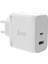65W Gan Usb-C + Usb-A Şarj Aleti iPhone & iPad & Macbook & Notebook Uyumlu Pd Hızlı Şarj Cihazı 1