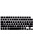 Arapça Klavye Koruyucu Macbook Air-Pro M1-M2-M3 (Touchıd'li) A2681 A3113 A2941 A3114 A2442 A2779 A2992 A2918 A2485 A2780 A2991 Us Enter ile Uyumlu Siyah 1
