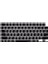Arapça Klavye Koruyucu Macbook Air-Pro M1-M2-M3 (Touchıd'li) A2681 A3113 A2941 A3114 A2442 A2779 A2992 A2918 A2485 A2780 A2991 Us Enter ile Uyumlu Siyah 3