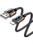 US-SJ543 Dijital Göstergeli,çipli,örgülü, 1.2m 2.4A Lightning iPhone Şarj ve Data Kablosu Amz 3