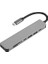 Macbook Pro Huawei Dell ile Uyumlu Type C To 4K HDMI + USB 3.0 + Sd/tf + Pd + Type-C, Taşınabilir 7in1 Adaptör 3