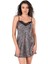 Aria's Closet Leopar Kısa Saten Gecelik 1
