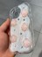 Iphone 15 Uyumlu 3D Kabartmalı Çiçek Desenli Silikon Kılıf 2