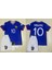 Mbappe Fransa Mavi Unisex Çocuk Futbol Forması 4'lü Set (Bileklik Çorap Hediyeli ) 1