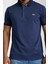 Polo Yaka Lacivert Regular Fit Çizgili 4