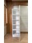 - Ladik - Beyaz Tek Kapaklı Gardırop 180-45-45 cm (Çift Yönlü Kapak) 2