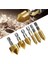 Hss Pah Havşa Delik Açıcı Matkap Ucu 1/4 Hex Saplı Takım Pnömatik 6MM-19MM 6 Adet Set 1