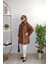 Oversize Önü Kurdele Işleme Nakışlı Tesettür Gömlek Tunik 4