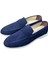 Lacivert Nubuk Loafer Yazlık Erkek Ayakkabı- Loafer Deri Erkek Ayakkabı 3