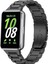 Samsung Galaxy Fit 3 Uyumlu 18MM Metal Baklalı Pim Tasarım Paslanmaz Çelik Kordon 1