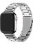 Apple Watch Seri 2/3/4/5/6/7/8/9/se/se2 38 40 41MM ve Seri 10 42MM Paslanmaz Çelik Metal Kordon 2