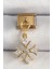 316L Çelik Gold Renk Sallantı Zirkon Taşlı Kar Tanesi Model Nomination Charm 1