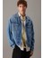 Erkek Ck Relaxed Denim Ceket - Mavi 1